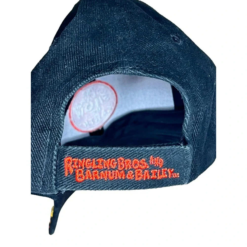 Ringling Bros Circus Hat Youth OSFM Black Flame Greatest Show On Earth Snapback